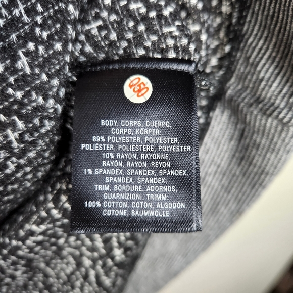 Meadow Rue Anthropologie Black Gray Mitzie Tunic Top Sz S - Picture 4 of 5